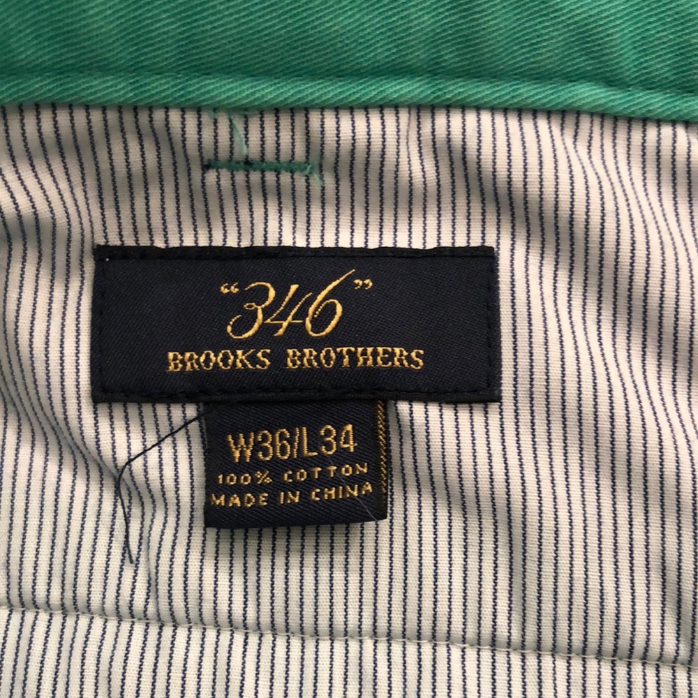 Brooks Brothers Green Chinos